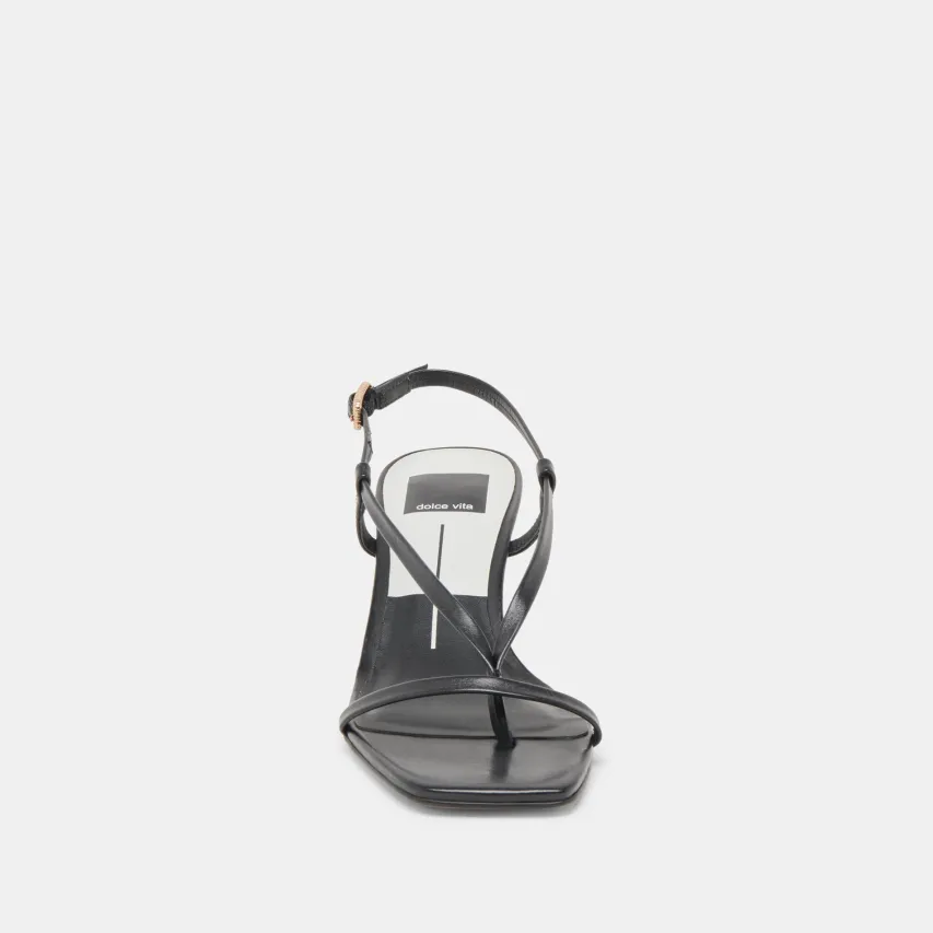 LAURY HEELS BLACK LEATHER^Dolce Vita Online