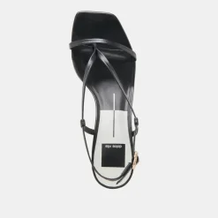 LAURY HEELS BLACK LEATHER^Dolce Vita Online