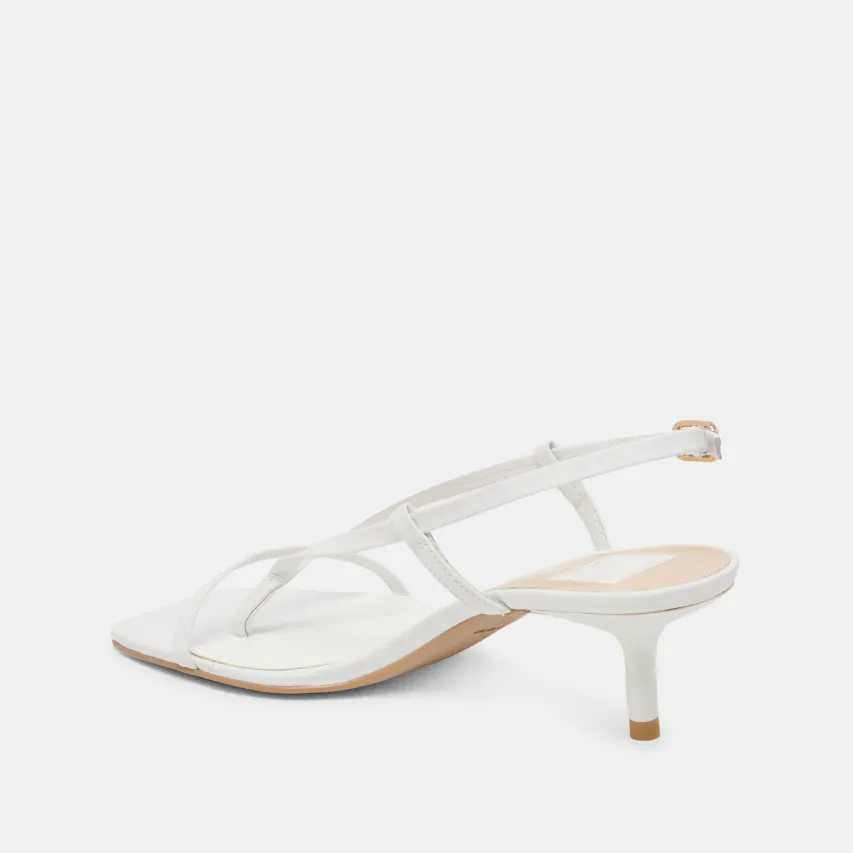 LAURY HEELS TRUE WHITE LEATHER^Dolce Vita Best