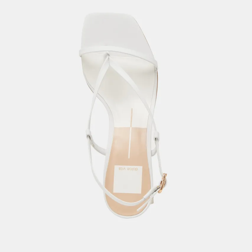 LAURY HEELS TRUE WHITE LEATHER^Dolce Vita Best