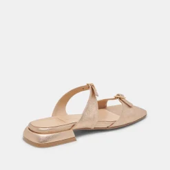 LAVERN SANDALS GOLD METALLIC LEATHER^Dolce Vita Clearance