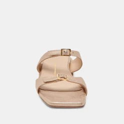 LAVERN SANDALS GOLD METALLIC LEATHER^Dolce Vita Clearance