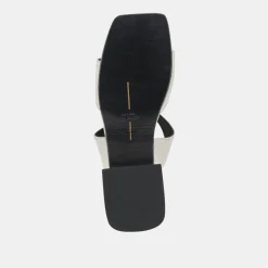 LAVERN SANDALS OFF WHITE CRINKLE PATENT^Dolce Vita Outlet