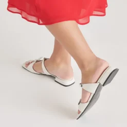 LAVERN SANDALS OFF WHITE CRINKLE PATENT^Dolce Vita Outlet