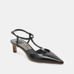 LAVON HEELS BLACK LEATHER^Dolce Vita Discount