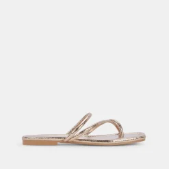 LEANNA SANDALS DARK GOLD CRACKLED STELLA^Dolce Vita Discount