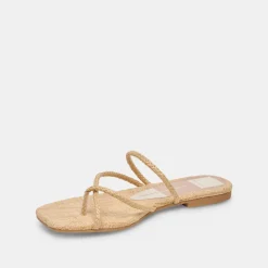LEANNA SANDALS LT NATURAL RAFFIA^Dolce Vita Discount