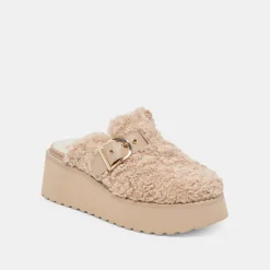 LELANI PLUSH FLATS NATURAL PLUSH^Dolce Vita Best