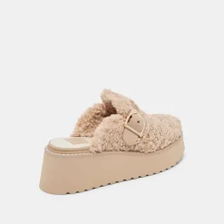 LELANI PLUSH FLATS NATURAL PLUSH^Dolce Vita Best