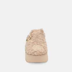 LELANI PLUSH FLATS NATURAL PLUSH^Dolce Vita Best