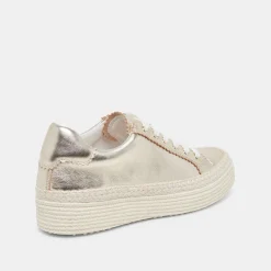 LENNIX SNEAKERS LIGHT GOLD METALLIC LEATHER^Dolce Vita Sale