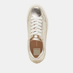 LENNIX SNEAKERS LIGHT GOLD METALLIC LEATHER^Dolce Vita Sale