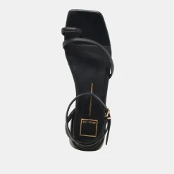 LEXI SANDALS BLACK LEATHER^Dolce Vita Outlet