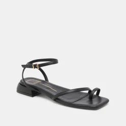 LEXI SANDALS BLACK LEATHER^Dolce Vita Outlet