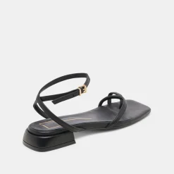 LEXI SANDALS BLACK LEATHER^Dolce Vita Outlet
