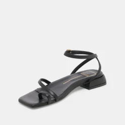 LEXI SANDALS BLACK LEATHER^Dolce Vita Outlet