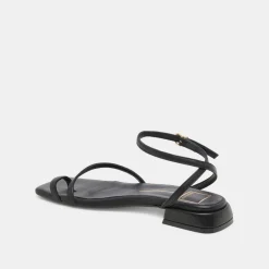 LEXI SANDALS BLACK LEATHER^Dolce Vita Outlet