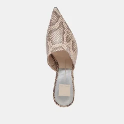LEXY HEELS SAND SNAKE EMBOSSED^Dolce Vita Outlet