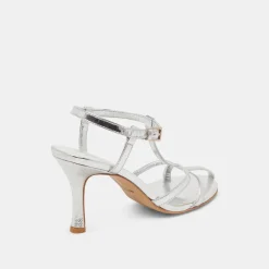LIANE HEELS SILVER DISTRESSED LEATHER^Dolce Vita Outlet