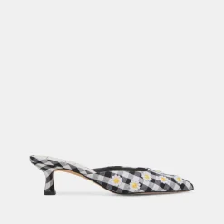 LILOU HEELS BLACK WHITE GINGHAM^Dolce Vita Outlet