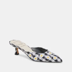 LILOU HEELS BLACK WHITE GINGHAM^Dolce Vita Outlet