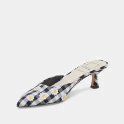 LILOU HEELS BLACK WHITE GINGHAM^Dolce Vita Outlet