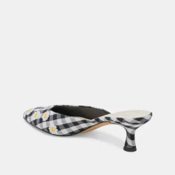 LILOU HEELS BLACK WHITE GINGHAM^Dolce Vita Outlet