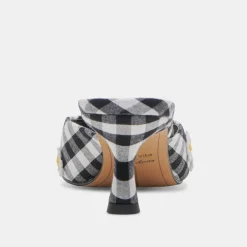 LILOU HEELS BLACK WHITE GINGHAM^Dolce Vita Outlet