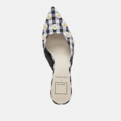 LILOU HEELS BLACK WHITE GINGHAM^Dolce Vita Outlet