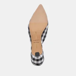LILOU HEELS BLACK WHITE GINGHAM^Dolce Vita Outlet