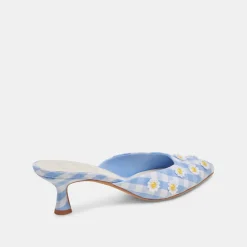 LILOU HEELS WHITE BLUE GINGHAM^Dolce Vita Hot