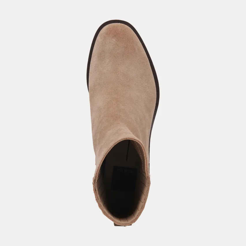 LINNY H2O WIDE BOOTS TRUFFLE SUEDE^Dolce Vita Outlet