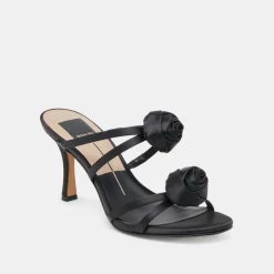 LINZY HEELS ONYX SATIN^Dolce Vita Fashion
