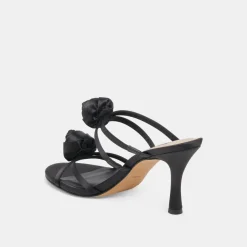 LINZY HEELS ONYX SATIN^Dolce Vita Fashion