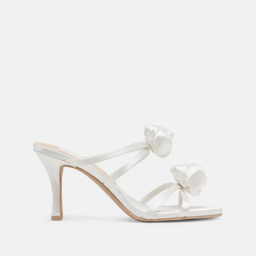 LINZY HEELS TRUE WHITE SATIN^Dolce Vita Outlet