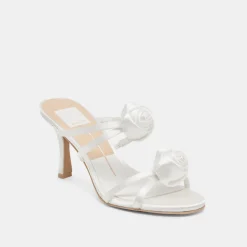 LINZY HEELS TRUE WHITE SATIN^Dolce Vita Outlet