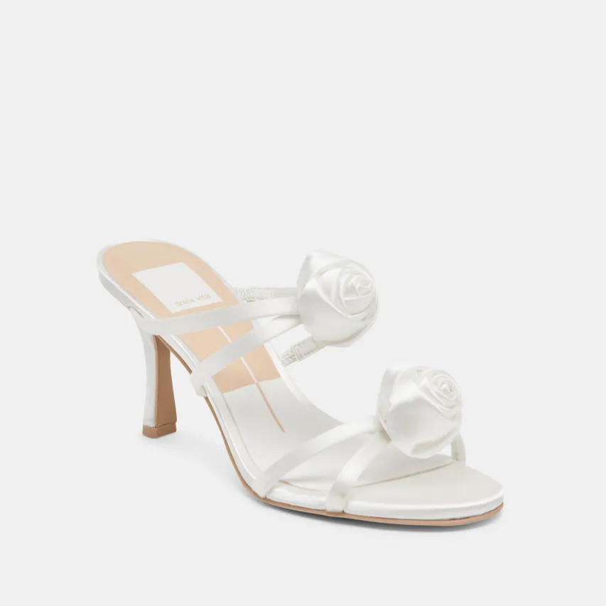 LINZY HEELS TRUE WHITE SATIN^Dolce Vita Outlet