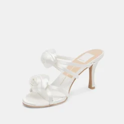 LINZY HEELS TRUE WHITE SATIN^Dolce Vita Outlet