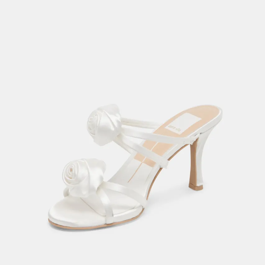 LINZY HEELS TRUE WHITE SATIN^Dolce Vita Outlet