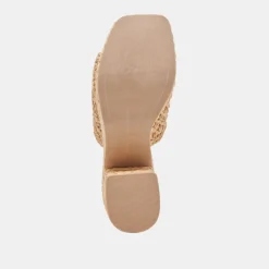 LISHA HEELS LT NATURAL RAFFIA^Dolce Vita Clearance