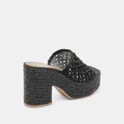 LISHA HEELS ONYX RAFFIA^Dolce Vita Outlet