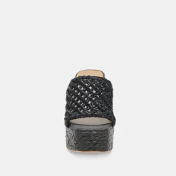 LISHA HEELS ONYX RAFFIA^Dolce Vita Outlet