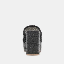LISHA HEELS ONYX RAFFIA^Dolce Vita Outlet