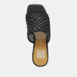 LISHA HEELS ONYX RAFFIA^Dolce Vita Outlet