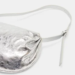 LIVI SHOULDER BAG SILVER DISTRESSED LEATHER^Dolce Vita Hot