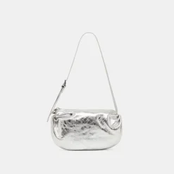 LIVI SHOULDER BAG SILVER DISTRESSED LEATHER^Dolce Vita Hot