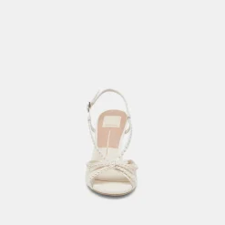 LONNY PEARL HEELS WHITE SATIN^Dolce Vita Online