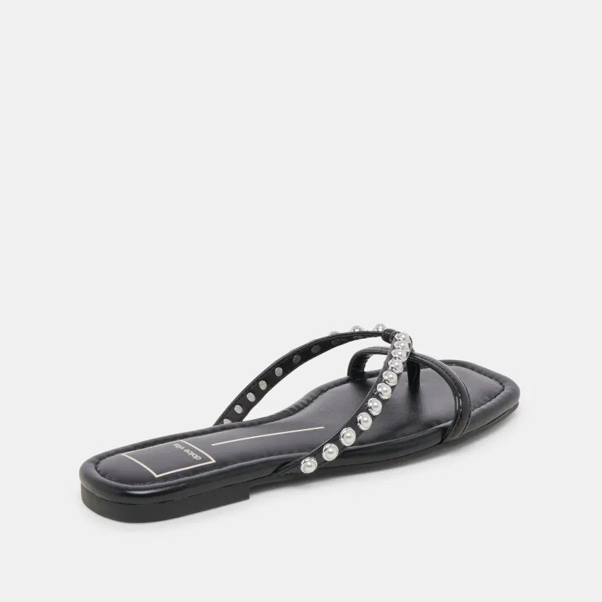 LUCCA PEARL SANDALS BLACK PEARLS^Dolce Vita New