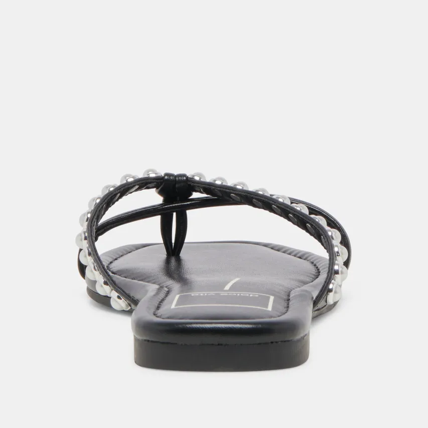 LUCCA PEARL SANDALS BLACK PEARLS^Dolce Vita New
