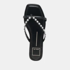 LUCCA PEARL SANDALS BLACK PEARLS^Dolce Vita New